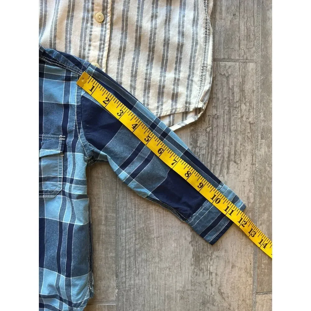 BABY GAP Set Lot of 3 Toddler Boy Button Down Collared Casual Dress Shirt 18-24m
